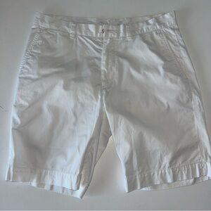 Polo Ralph Lauren mens VINTAGE white cotton twill chino shorts 9” inseam size 33